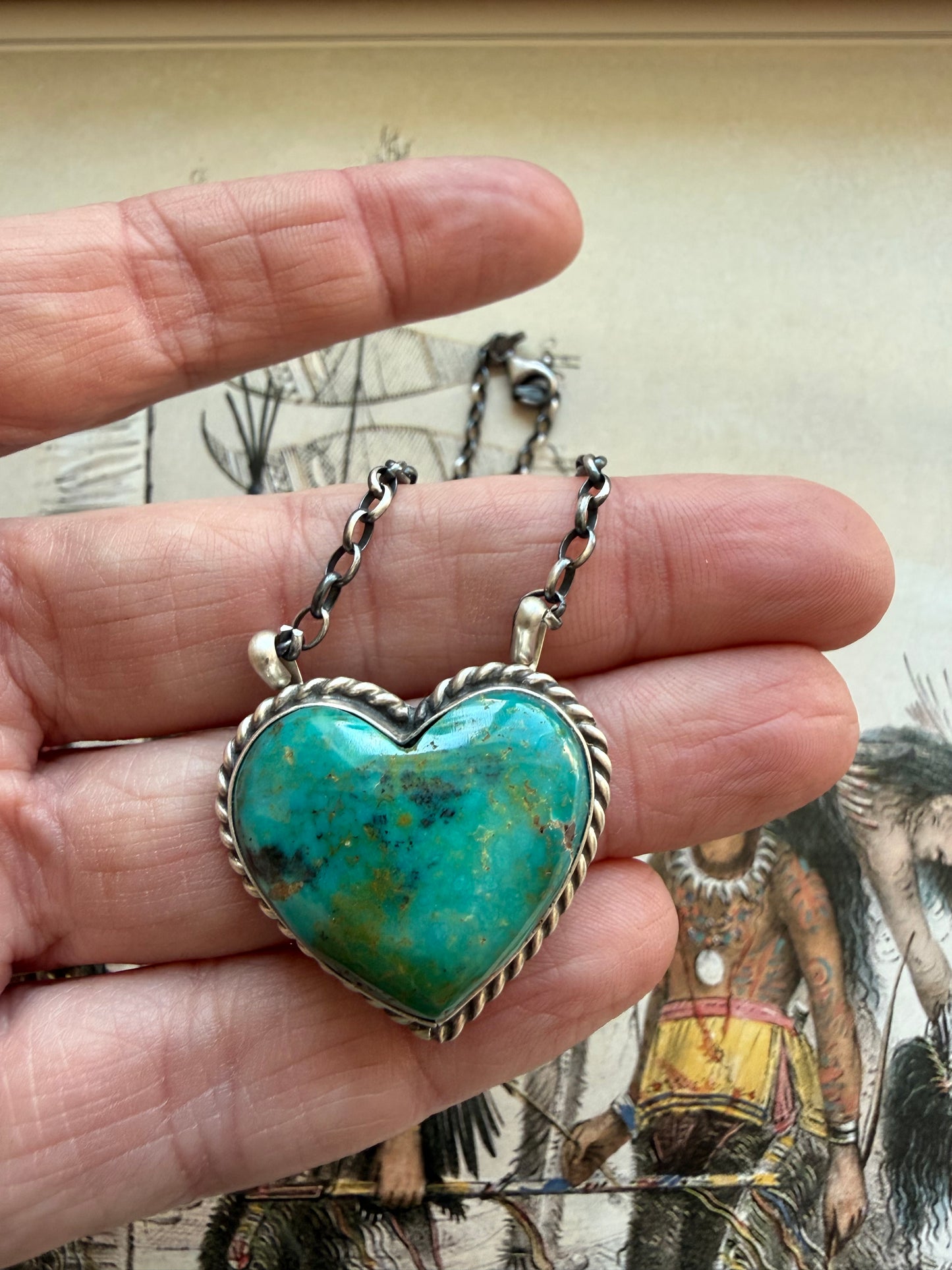 Turquoise Heart Necklace