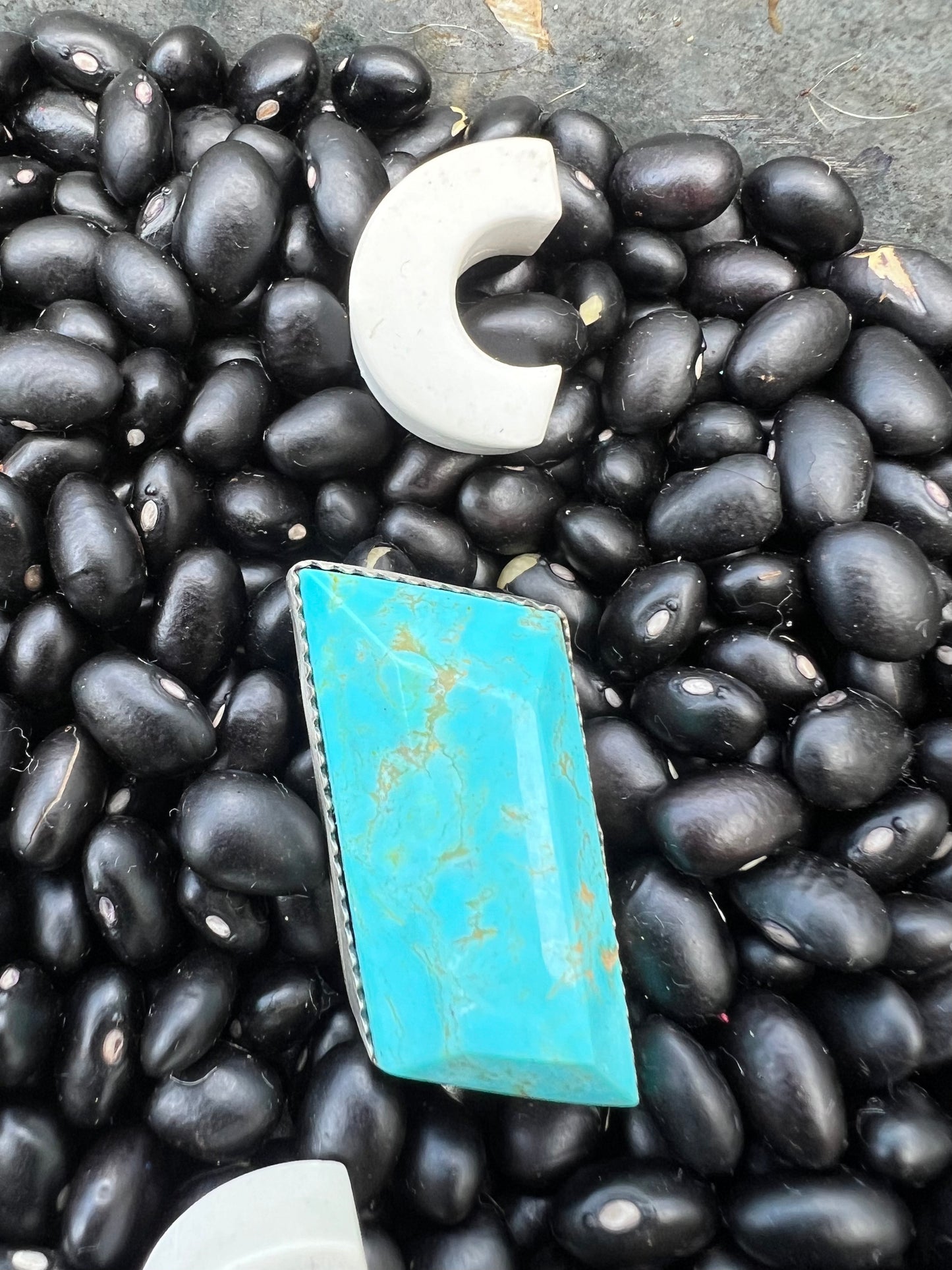 Rare Turquoise Faceted Gem Pendants