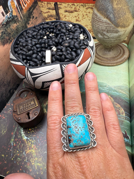 $99 Turquoise Statement Ring i size 8