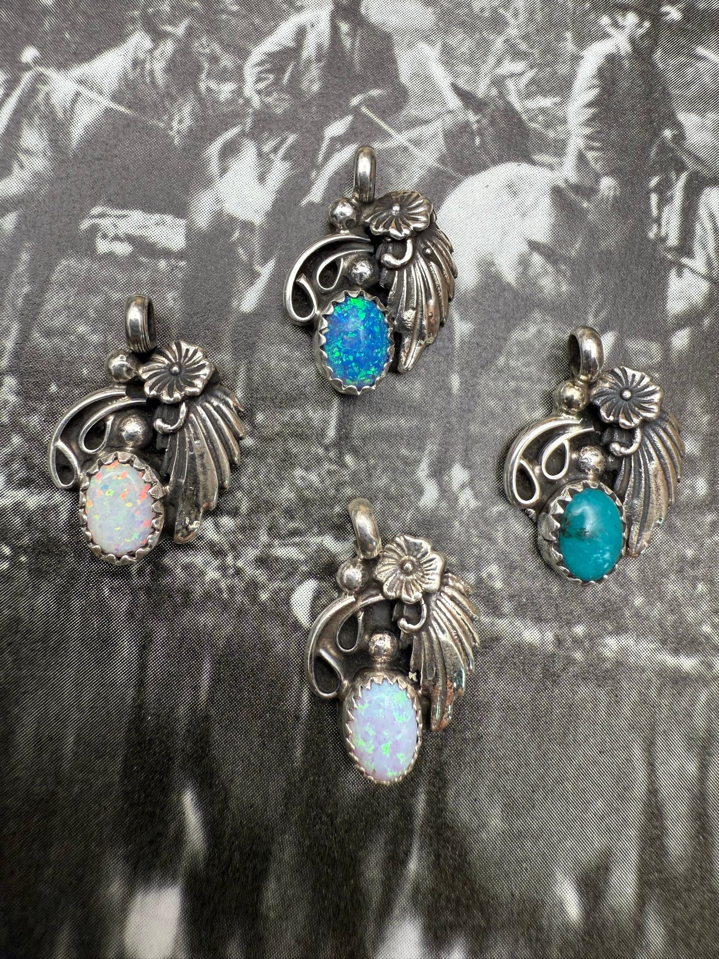 Native American Charm with Leaf motif