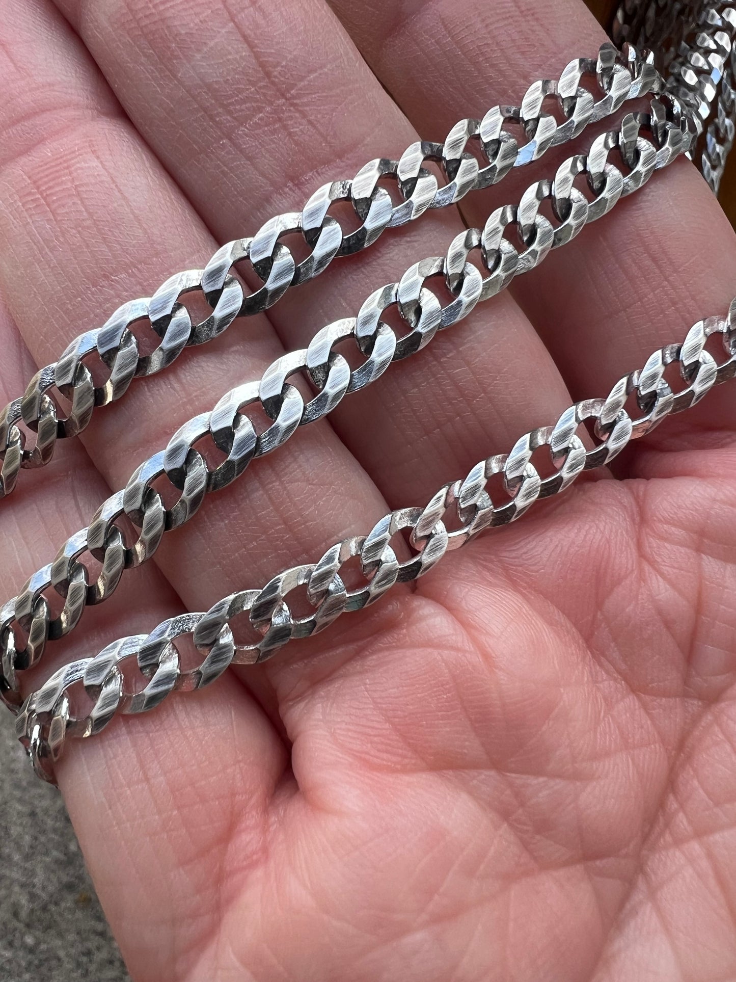 5.2 mm Curb Chain Sterling Silver