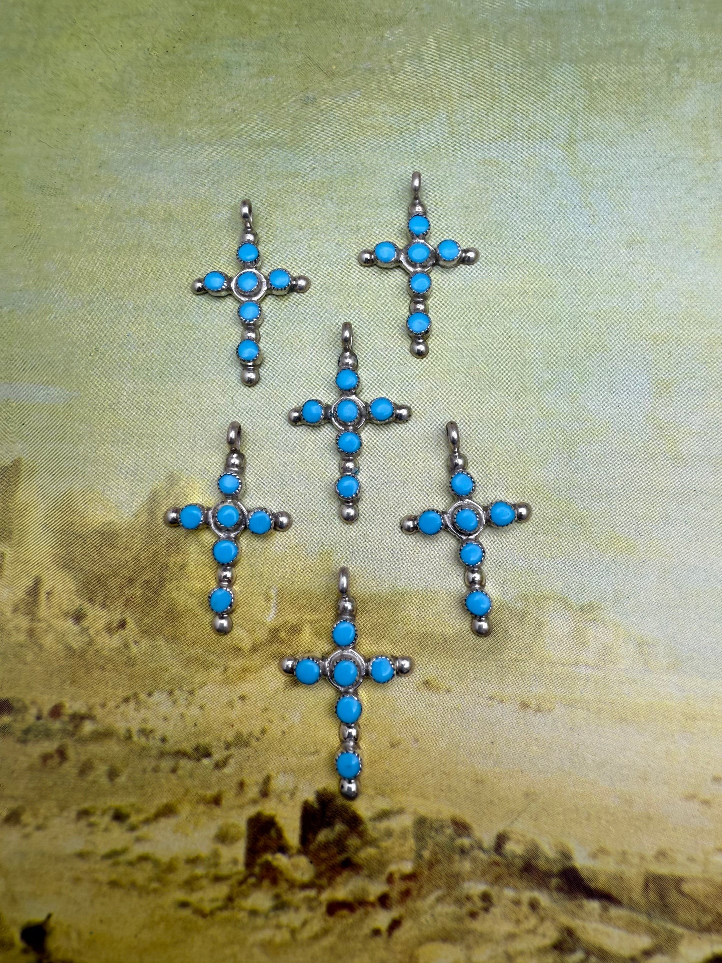Turquoise Cross Pendant