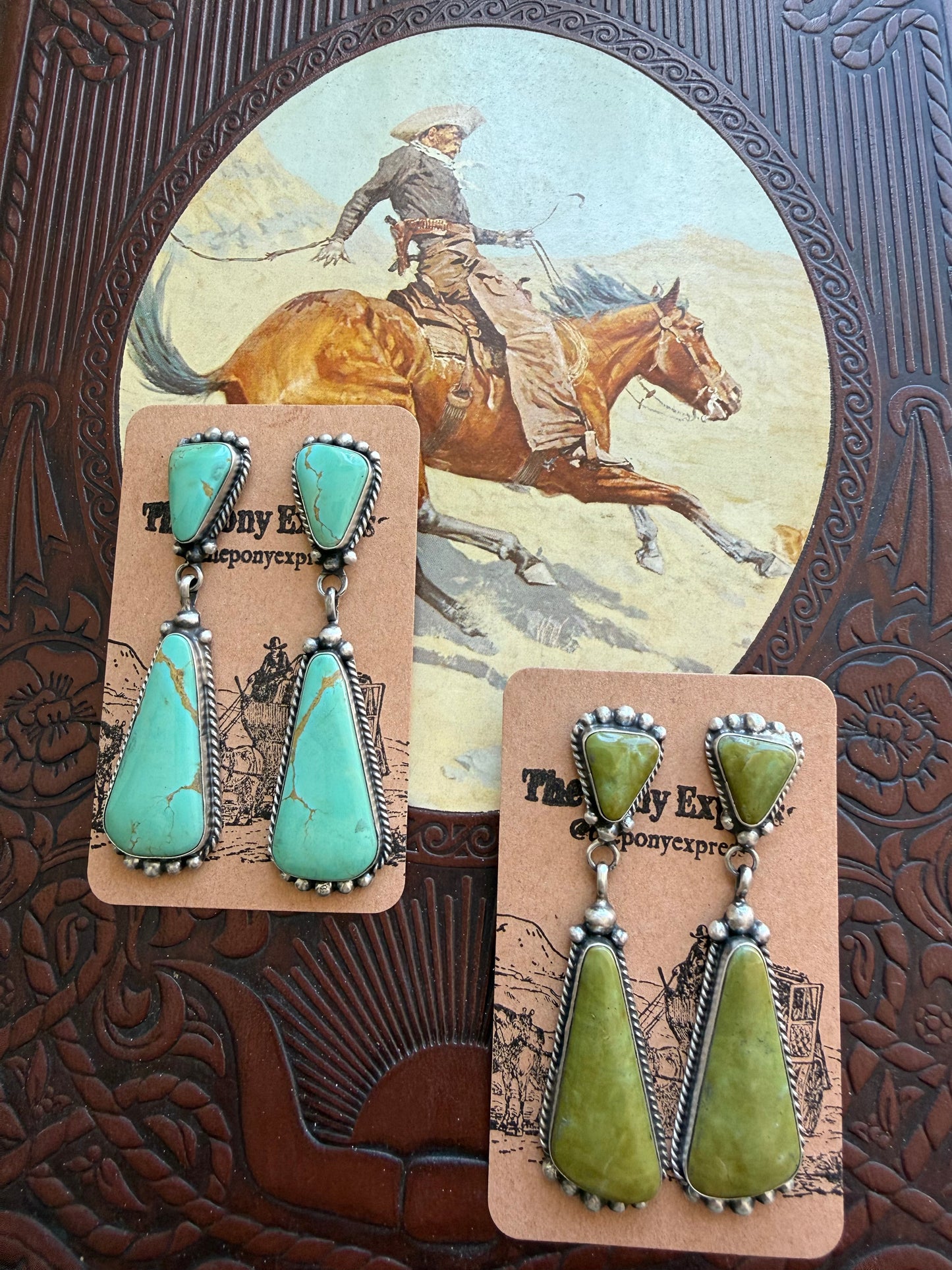 Large Kee Turquoise Earrings