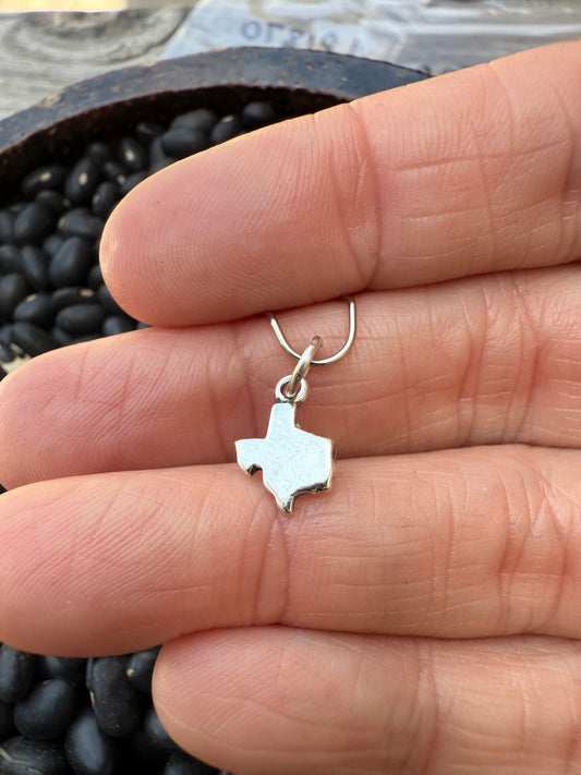 Mini Texas Sterling Silver Charm