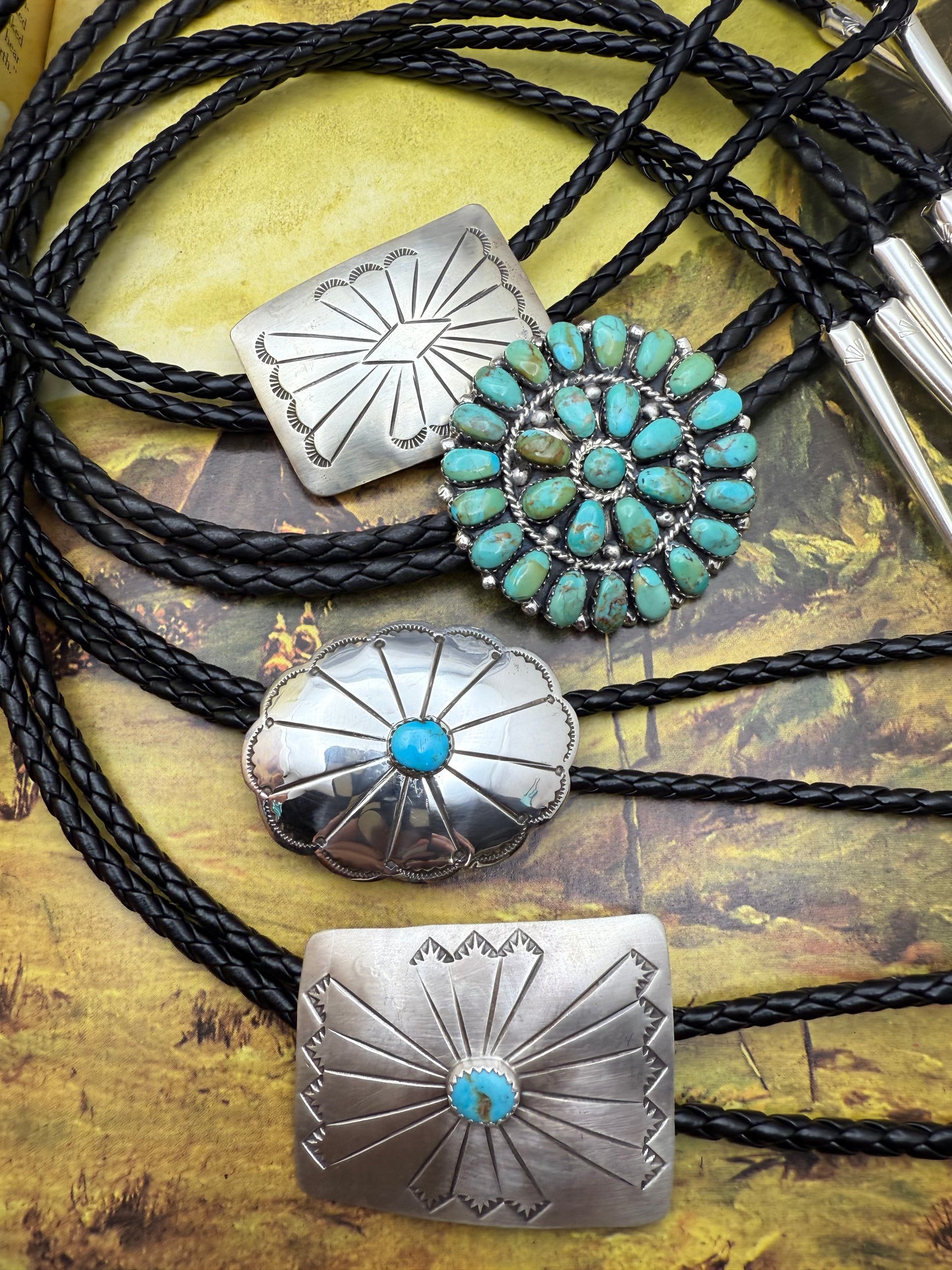 Sterling Silver Bolo with Turquoise