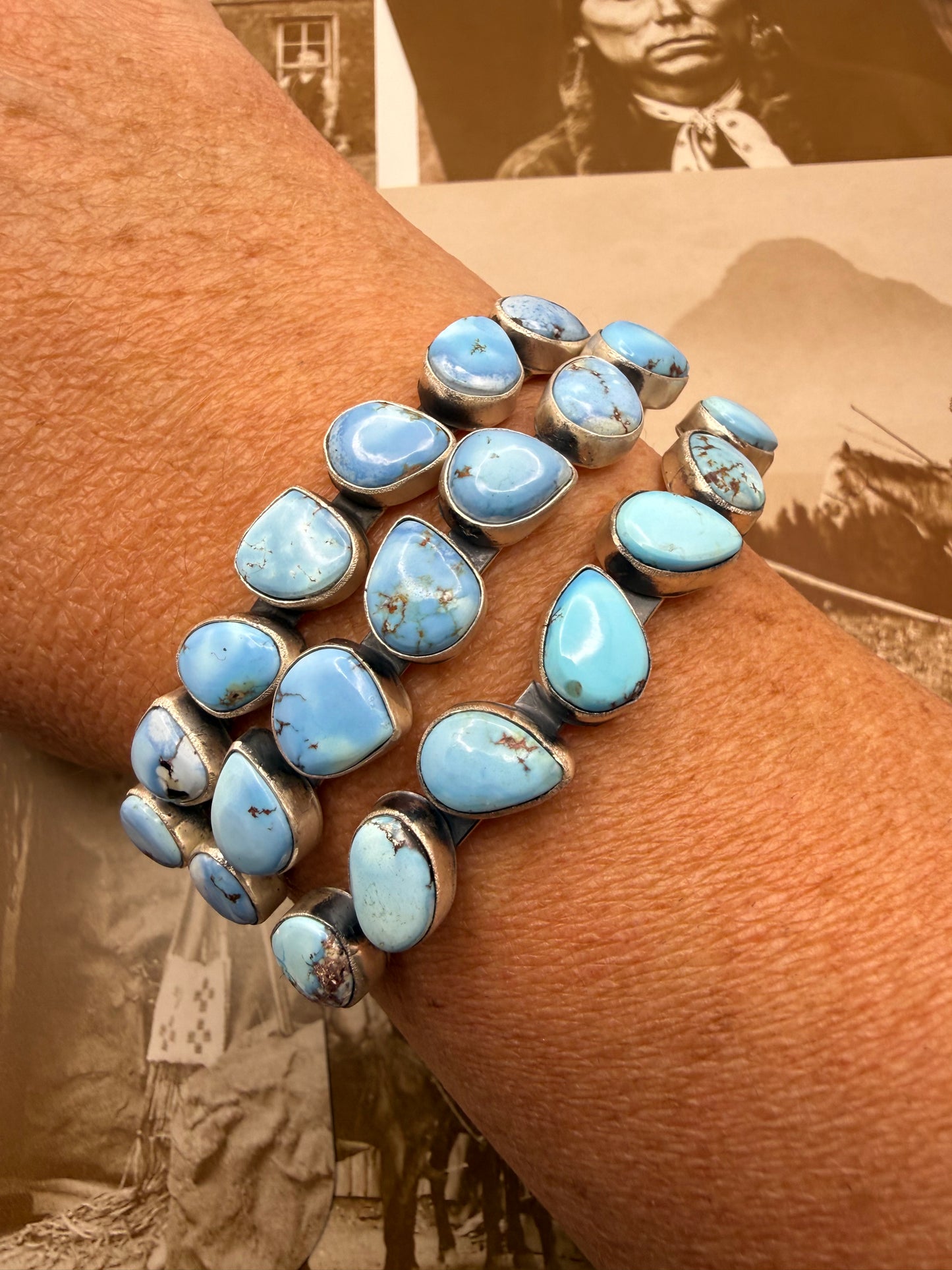 Seven Stone Golden Hills Turquoise Cuff
