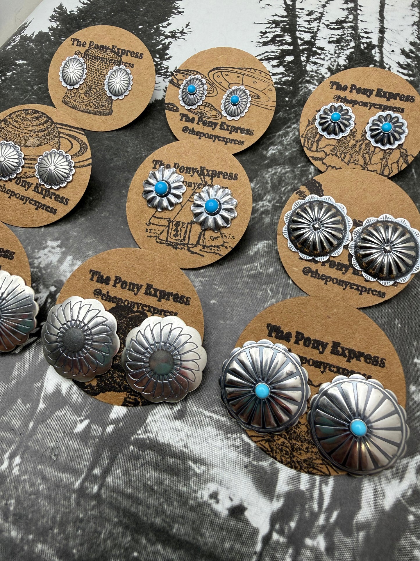 Conchito Sterling Silver Studs