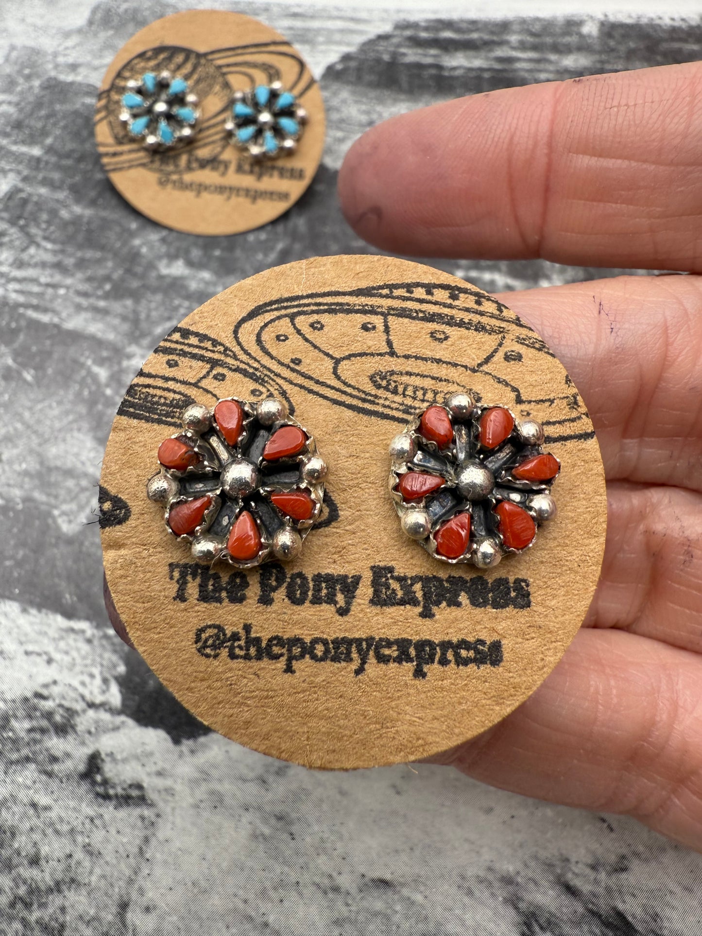 Mini Cluster Stud Earrings