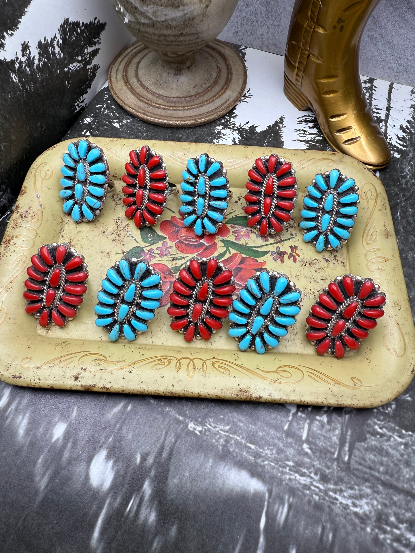 OG Native American Cluster Ring