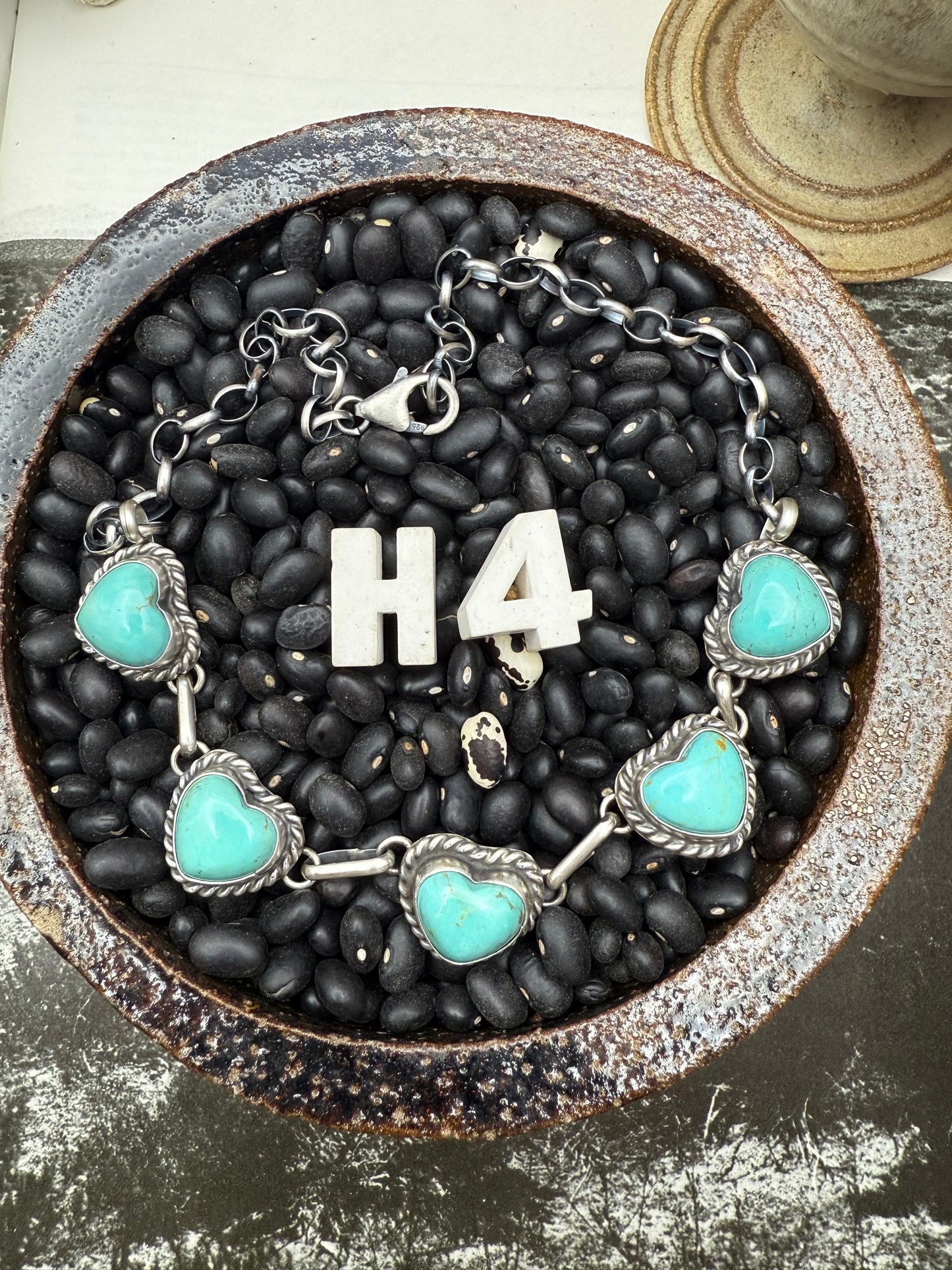 Turquoise Heart Choker