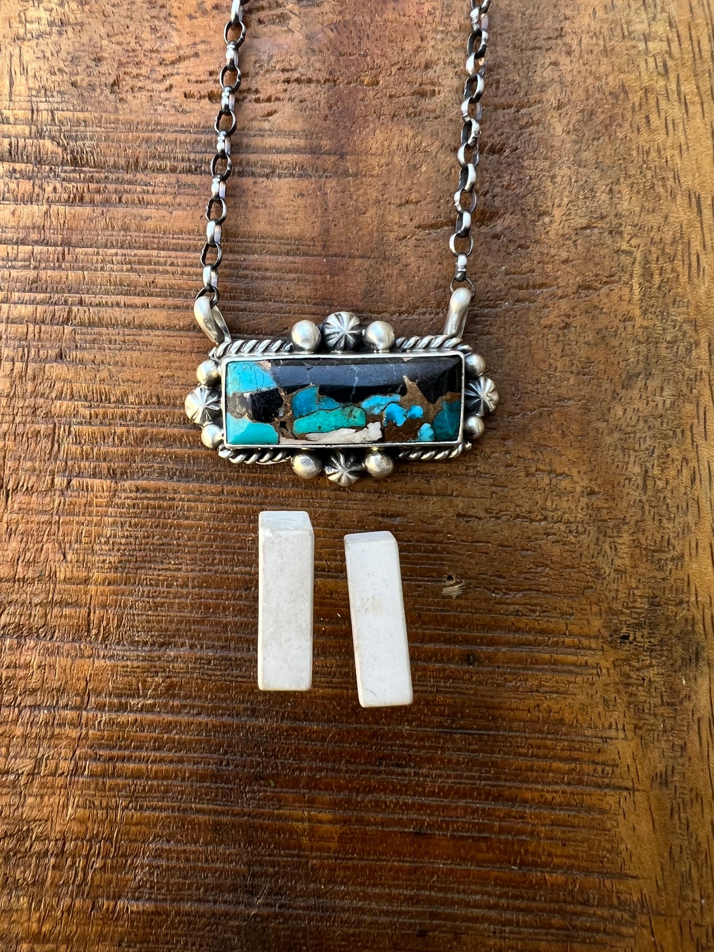Zia Turquoise Bar Necklace