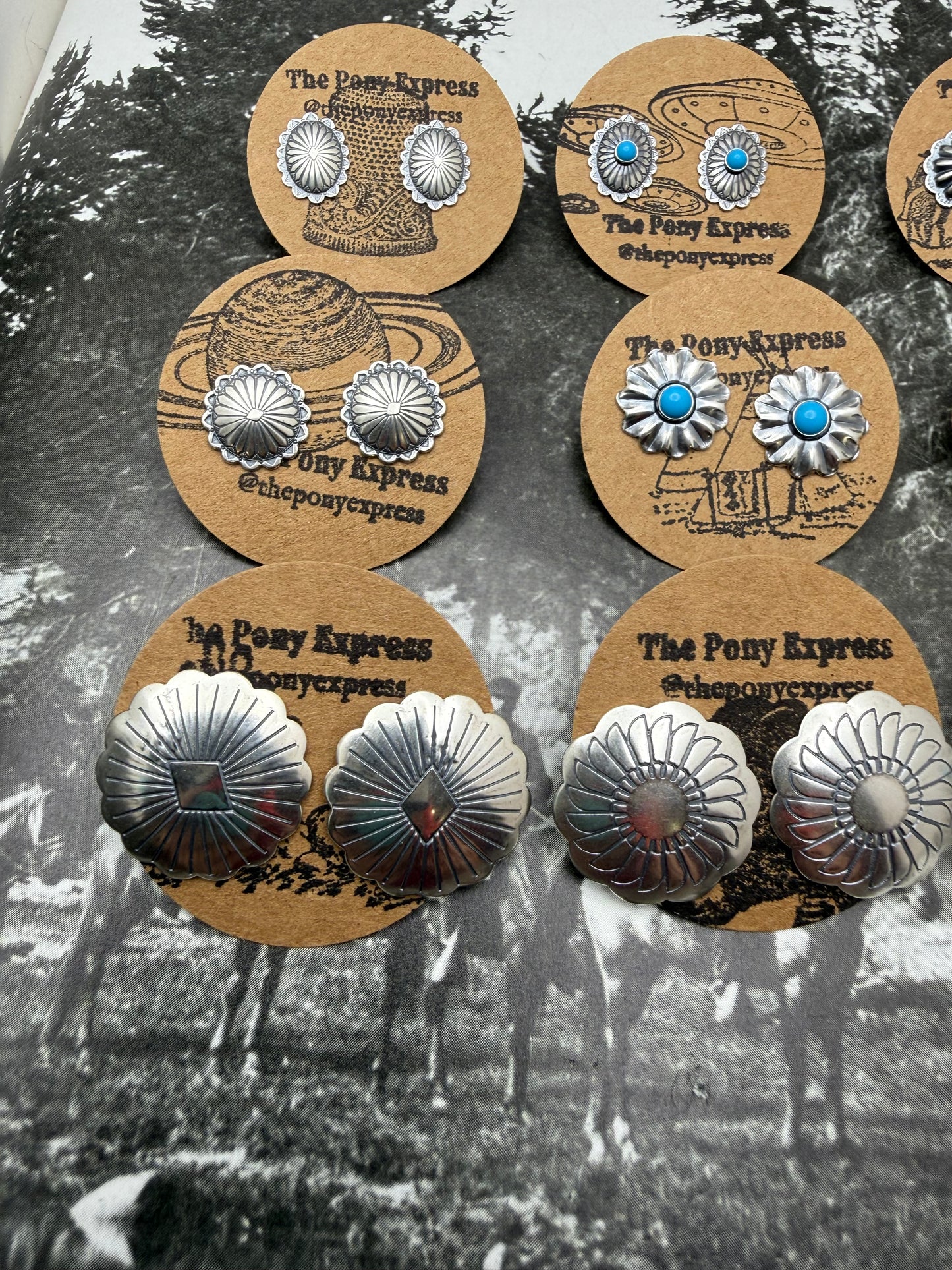 Conchito Sterling Silver Studs