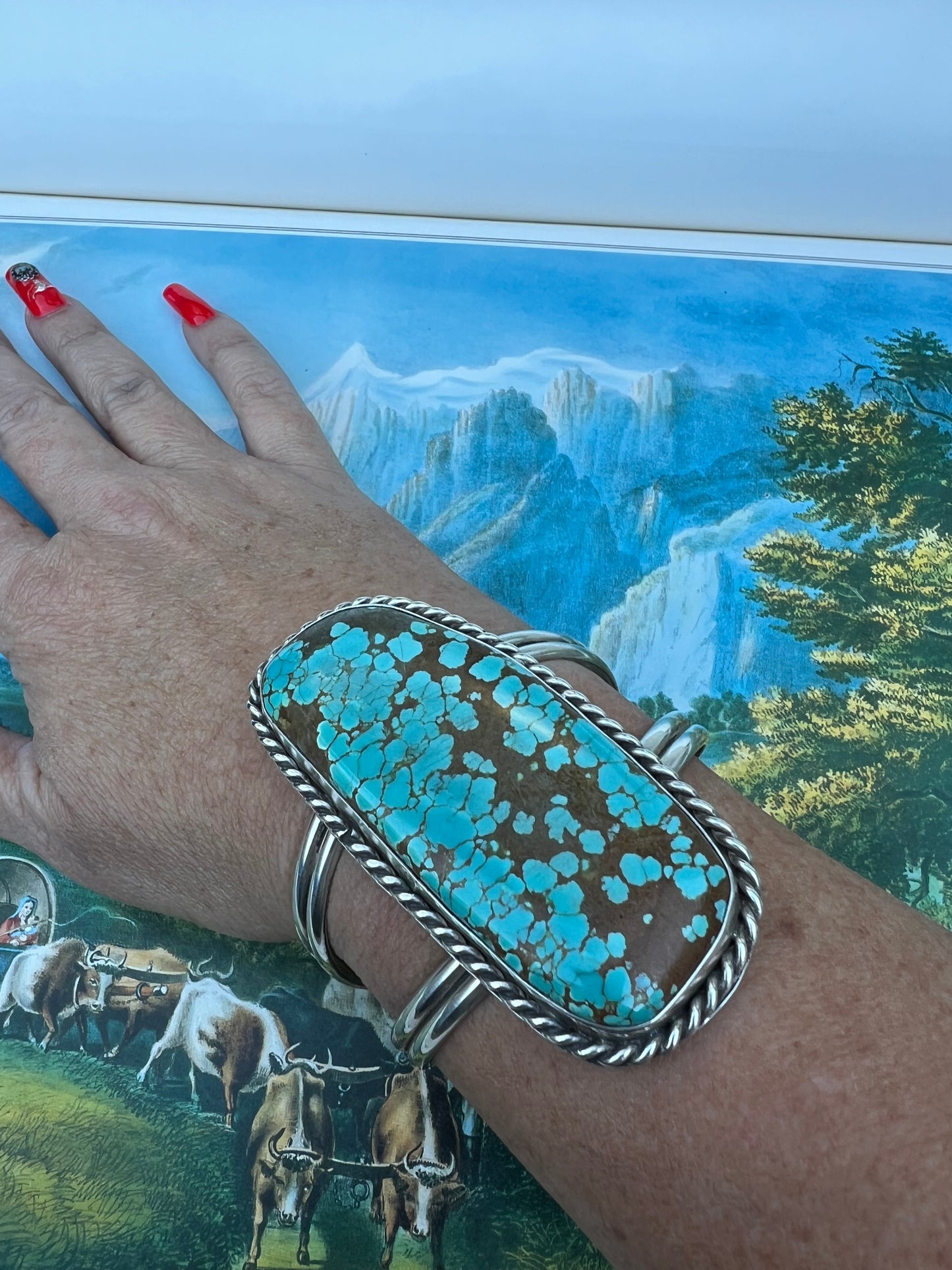 #8 Turquoise Slab Cuff