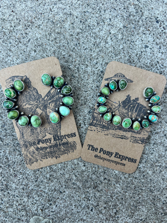 The Arches Sonoran Gold Turquoise Earrings