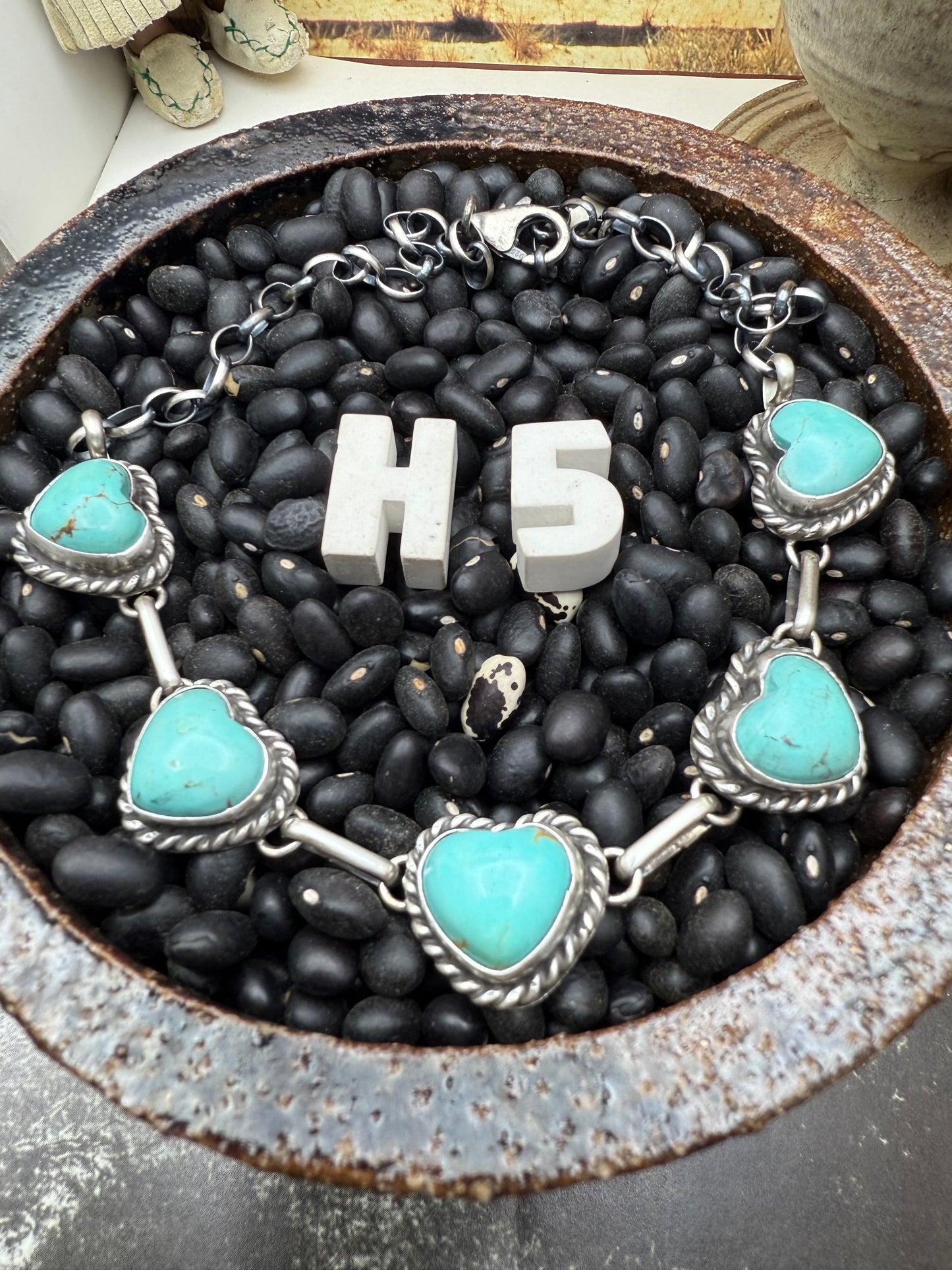 Turquoise Heart Choker