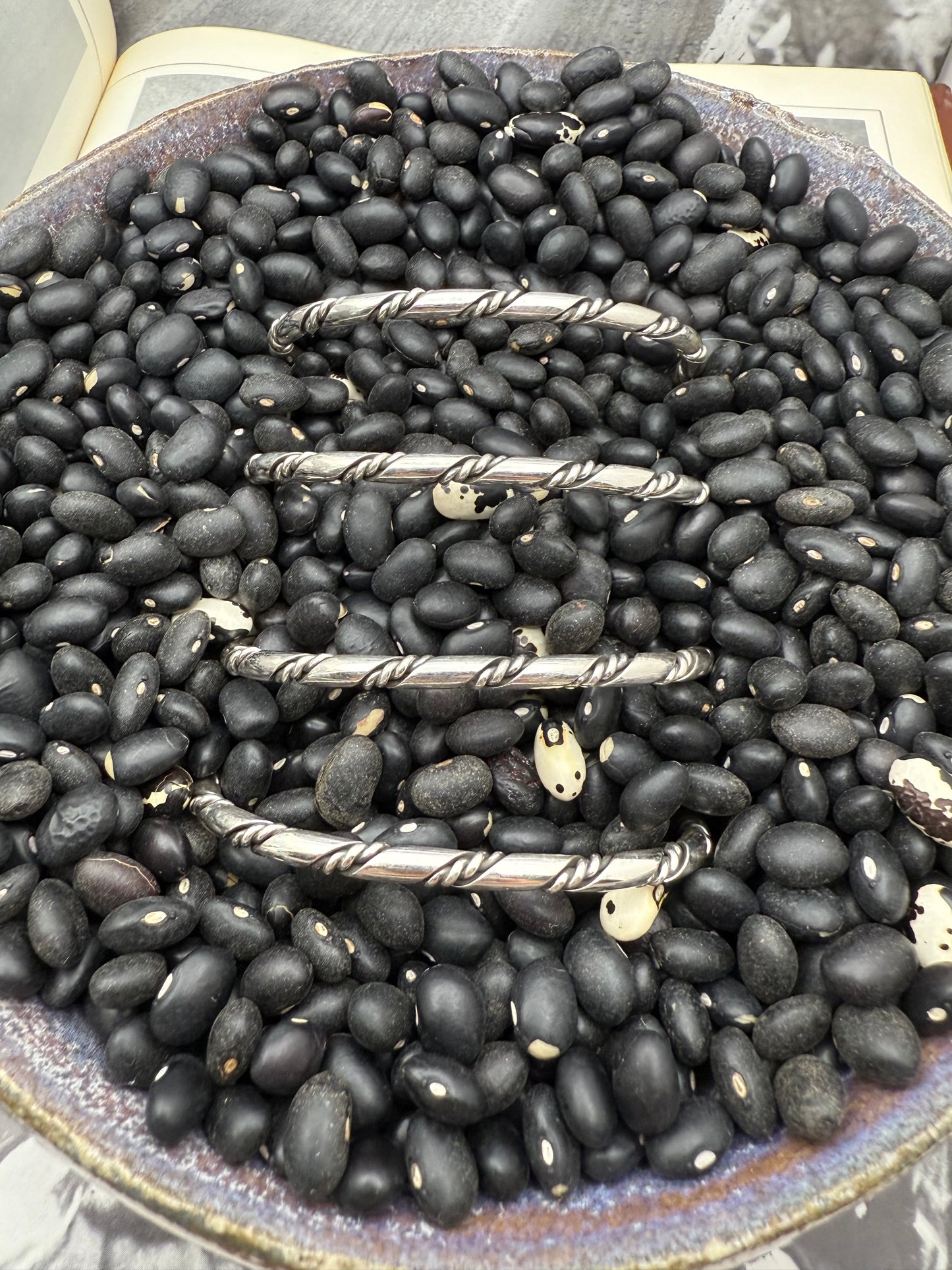 Smaller Gauge Ribbon Rope Twist Stacker Cuff