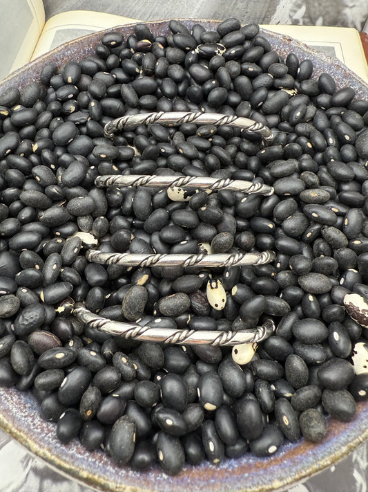 Smaller Gauge Ribbon Rope Twist Stacker Cuff