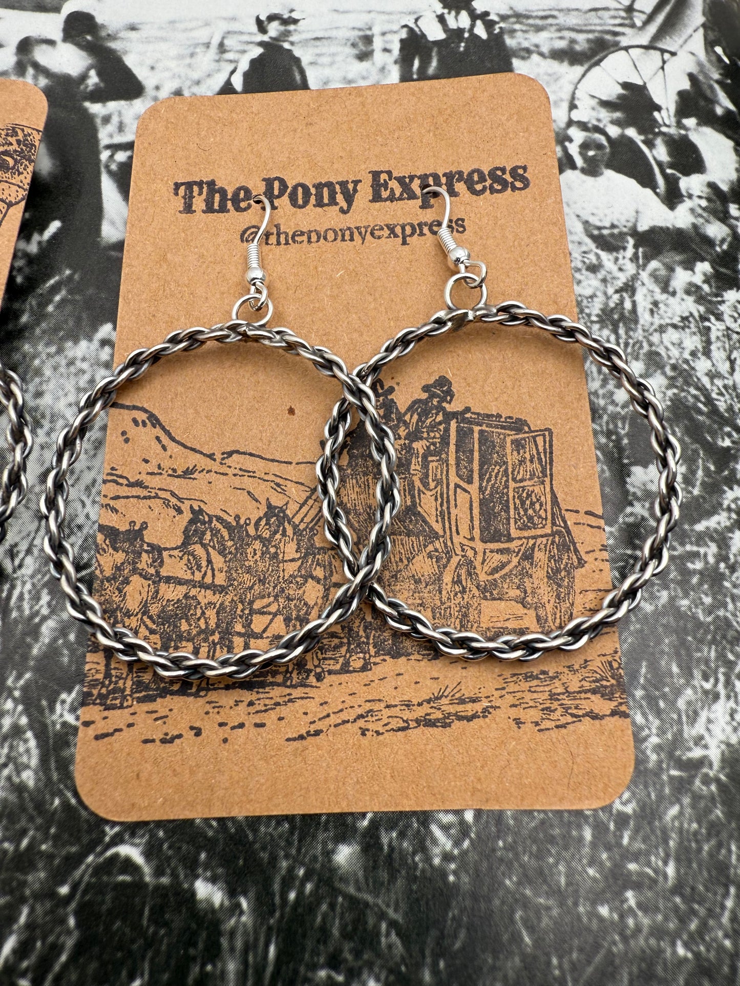 Braided Medium Hoops