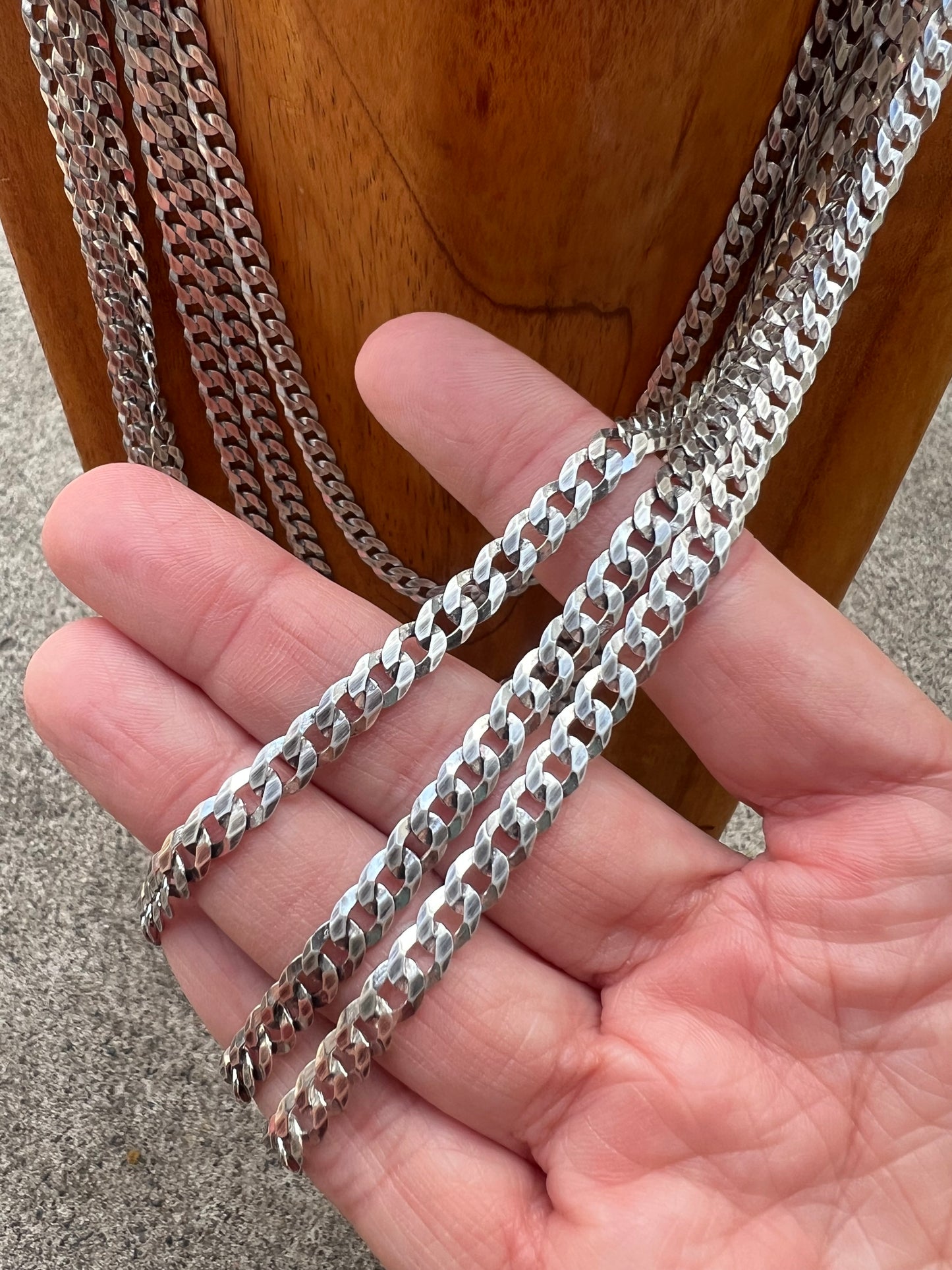 5.2 mm Curb Chain Sterling Silver