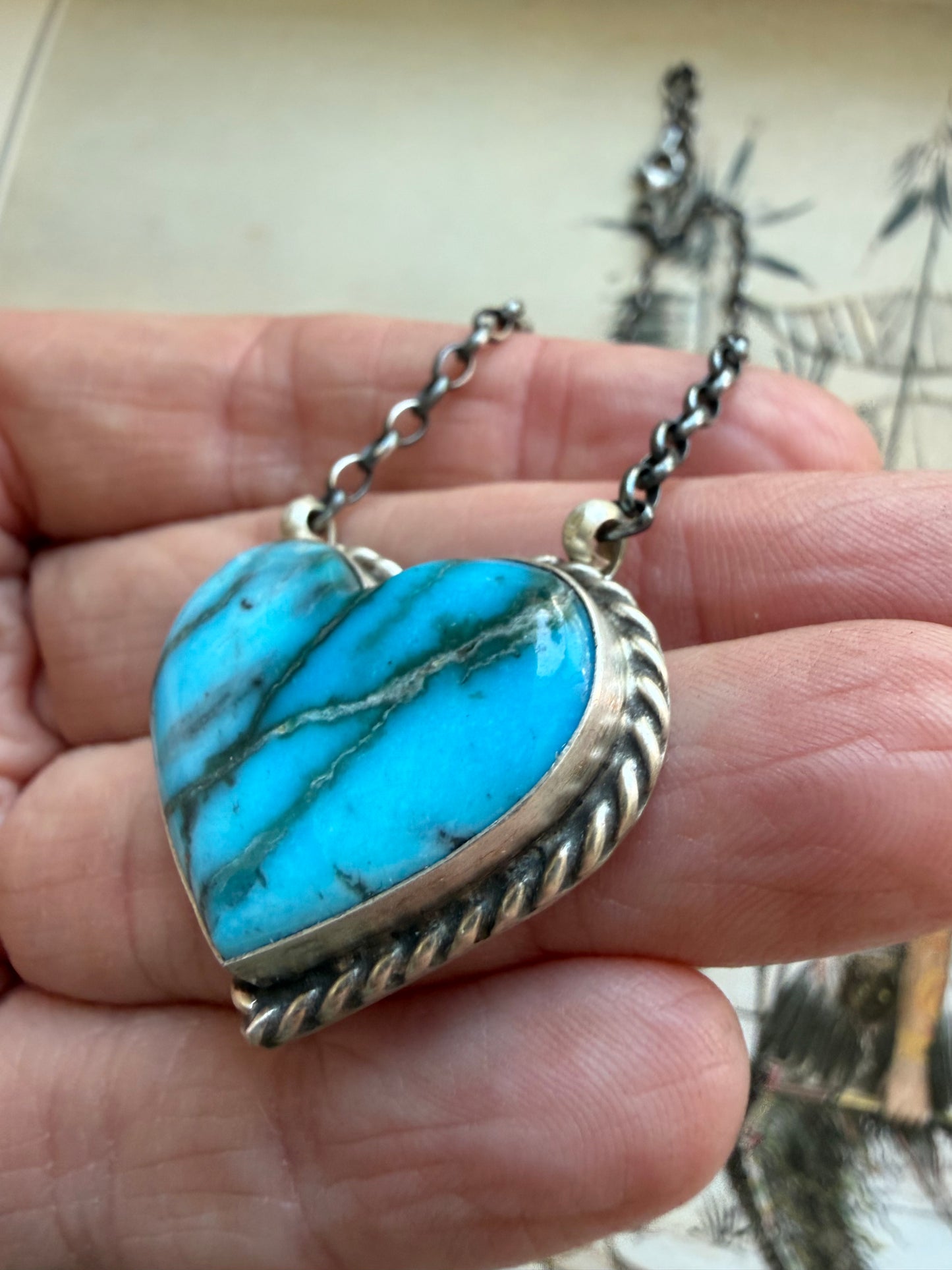 Turquoise Heart Necklace