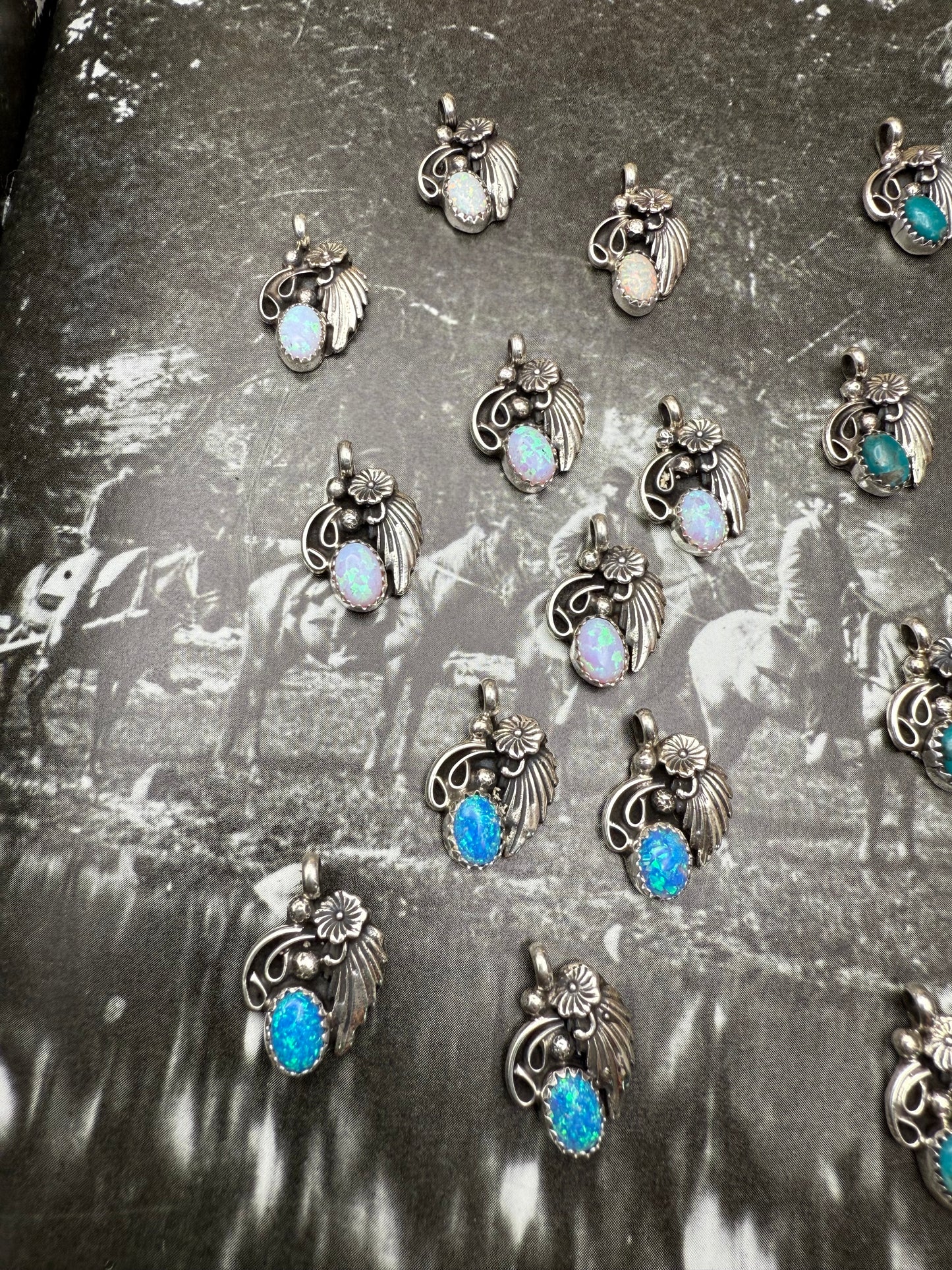 Native American Charm with Leaf motif