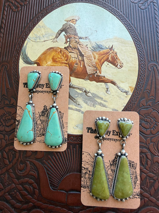 Large Kee Turquoise Earrings