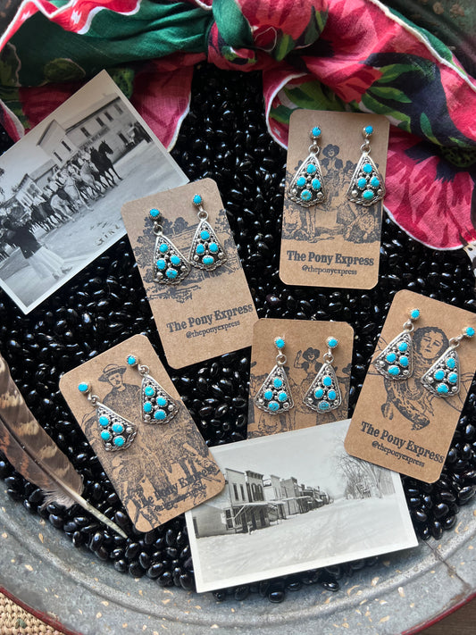 Dale Nugget Turquoise Earrings