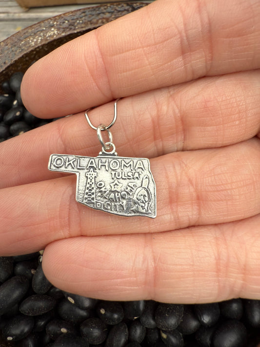 Oklahoma Sterling Silver Charm