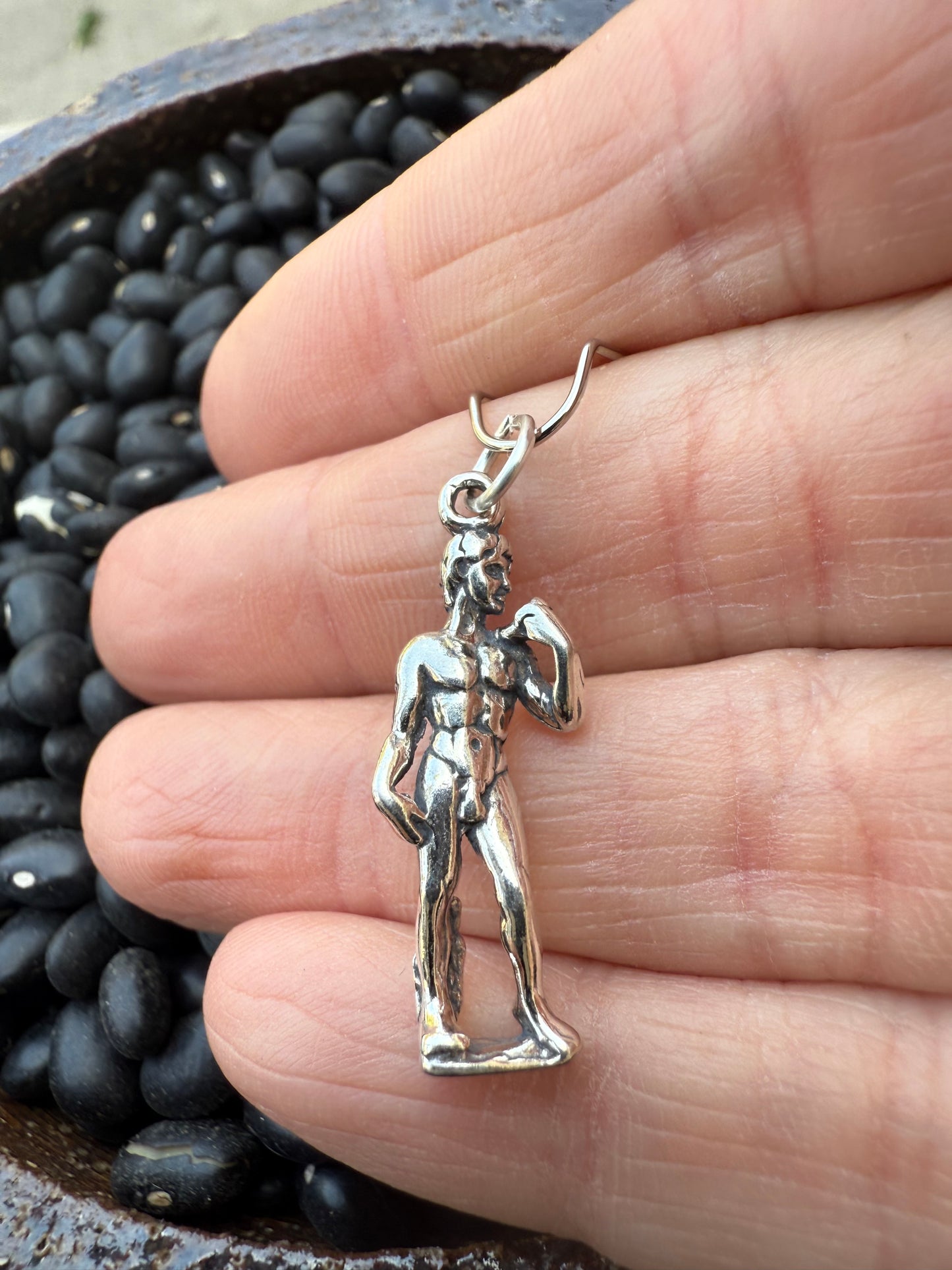 Michelangelo’s David Sterling Silver Charm
