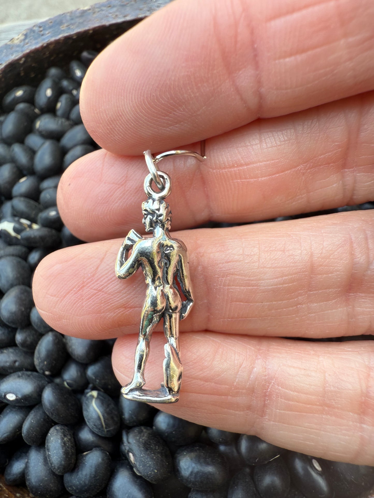Michelangelo’s David Sterling Silver Charm