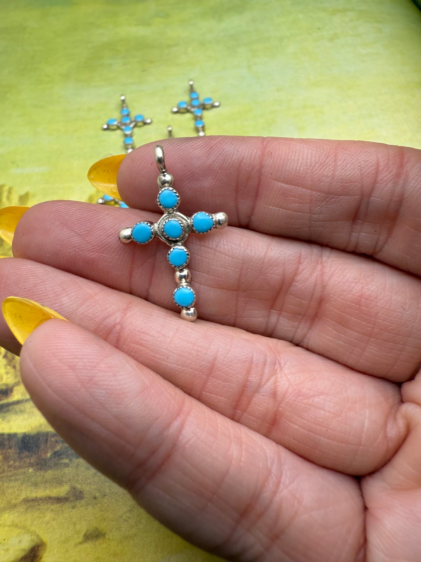 Turquoise Cross Pendant