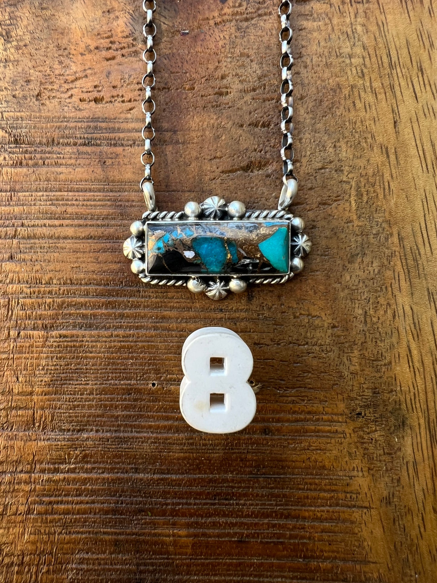 Zia Turquoise Bar Necklace