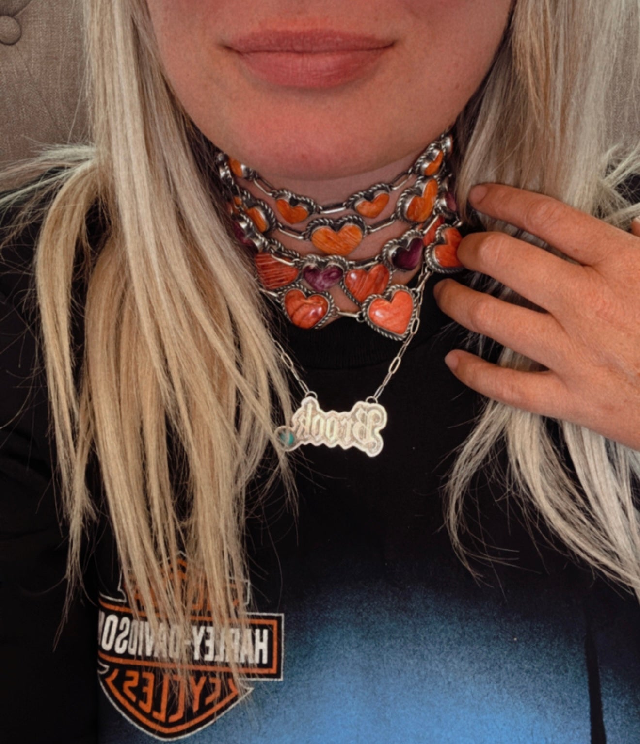 Large Spiny Heart Choker