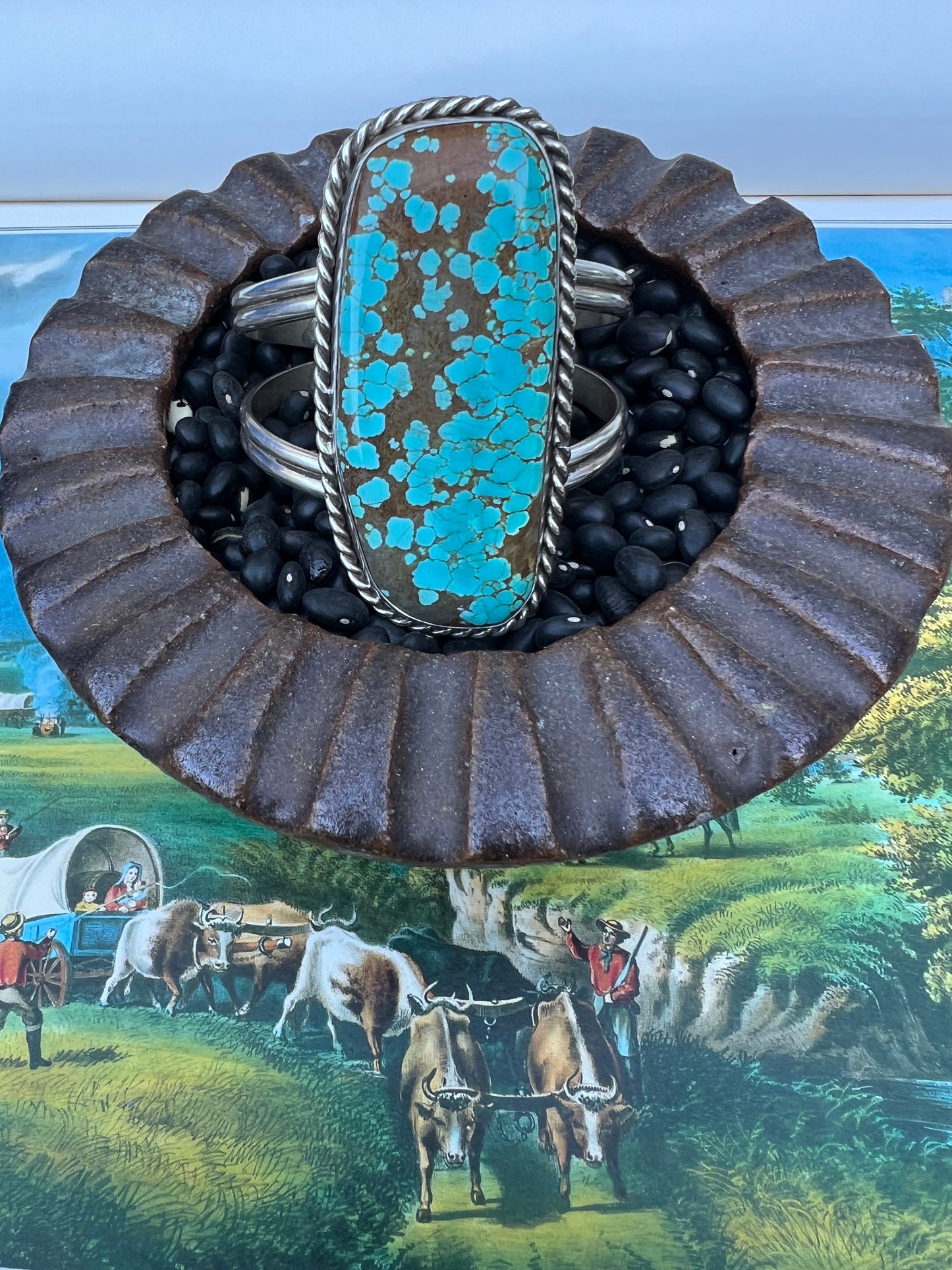 #8 Turquoise Slab Cuff