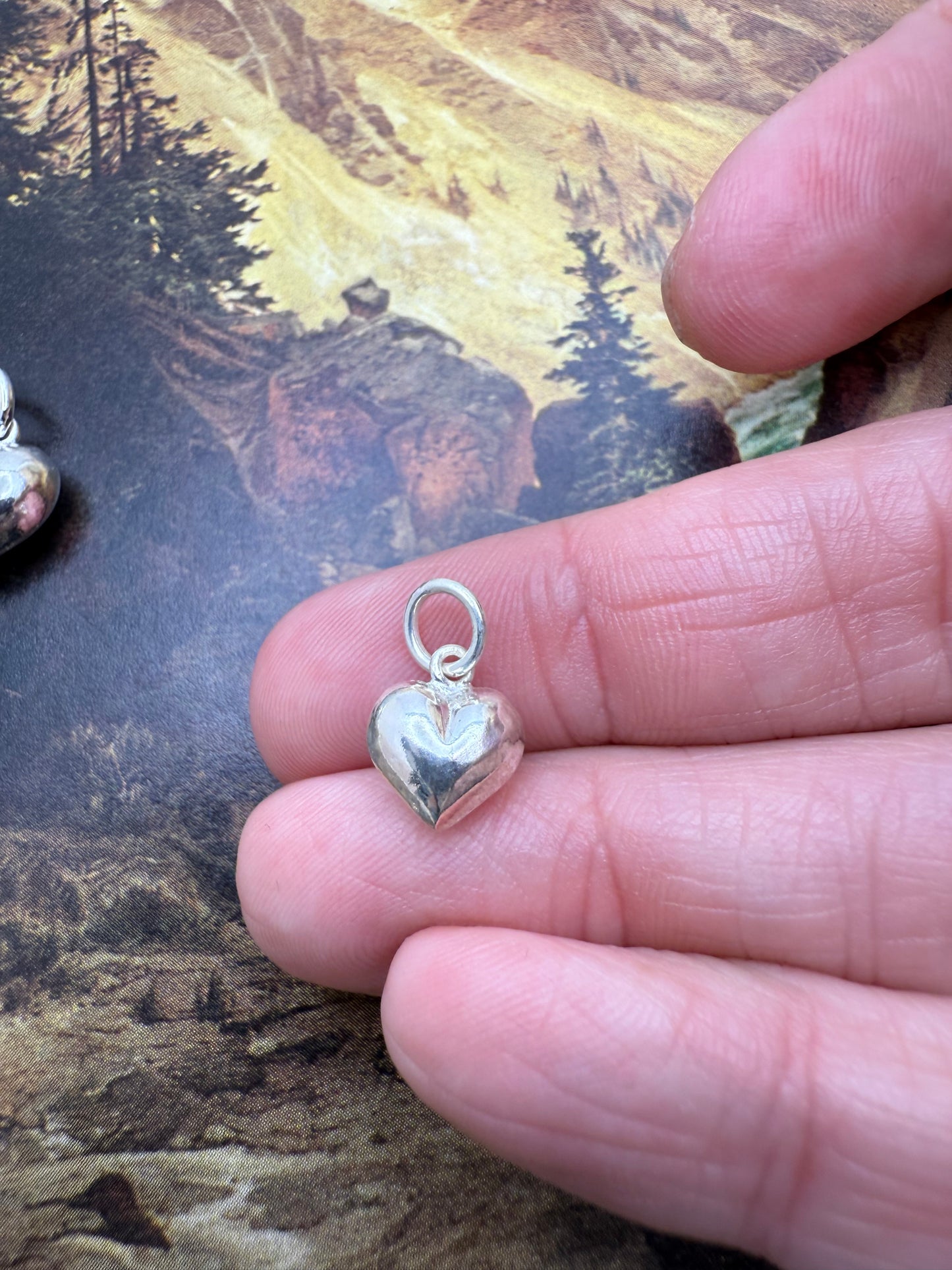 Puff Heart Charm