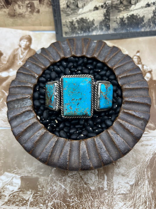 Turquoise Rectangle Cuff