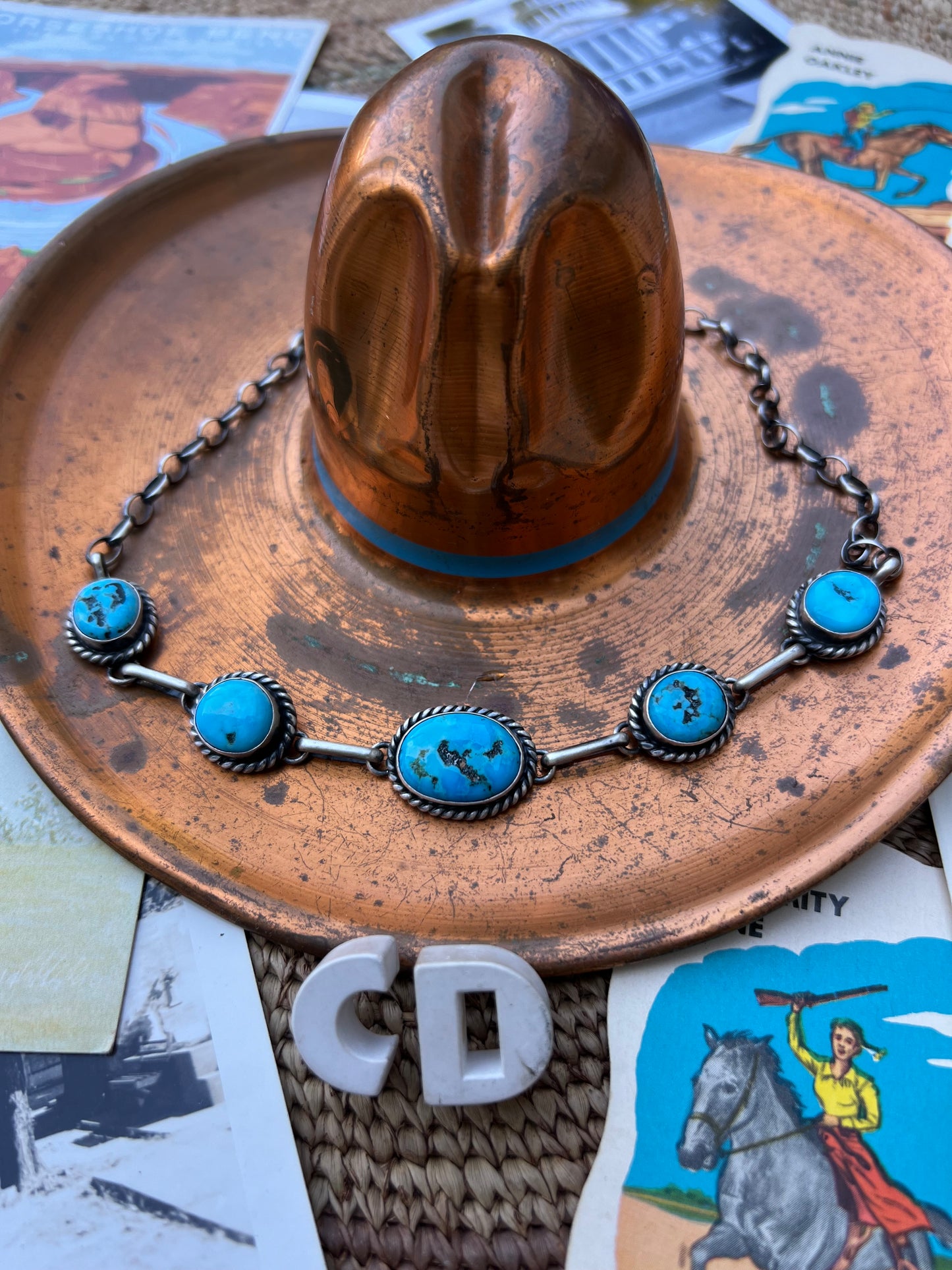 Turquoise Nugget Choker