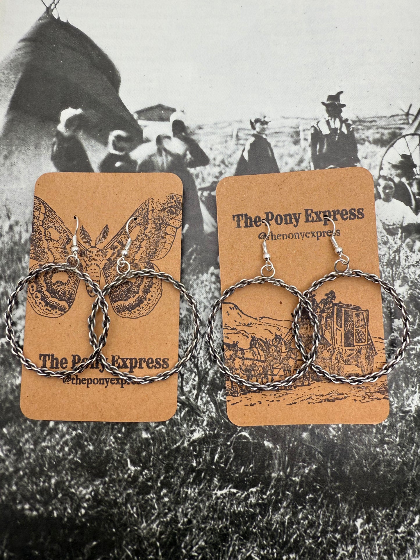 Braided Medium Hoops