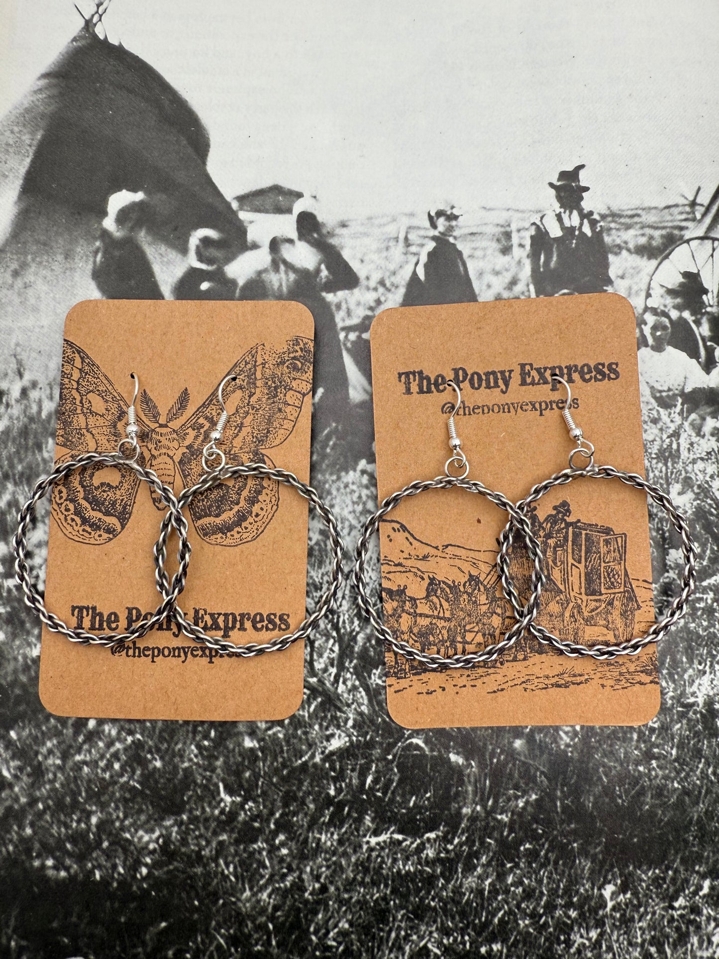 Braided Medium Hoops