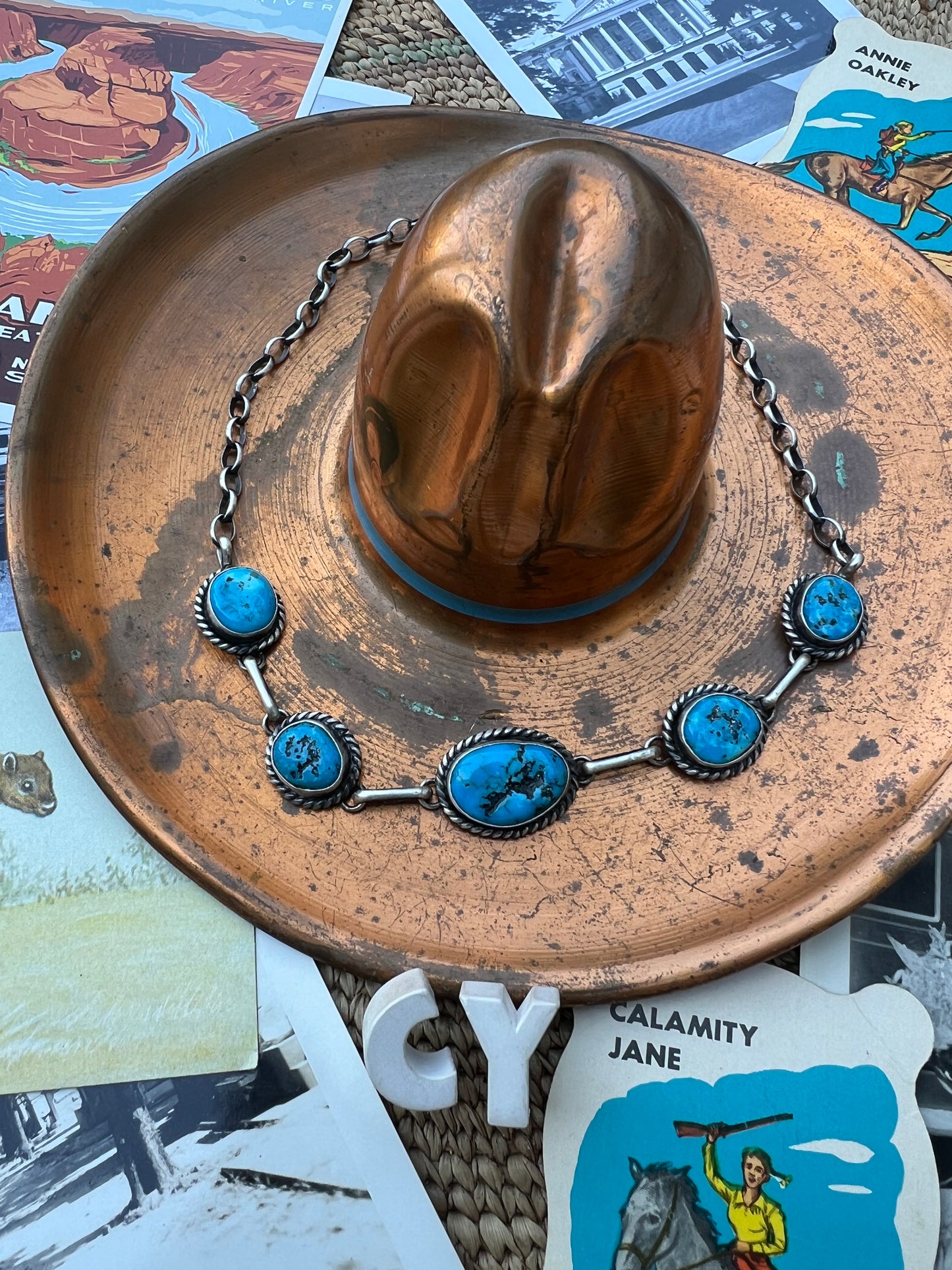 Turquoise Nugget Choker