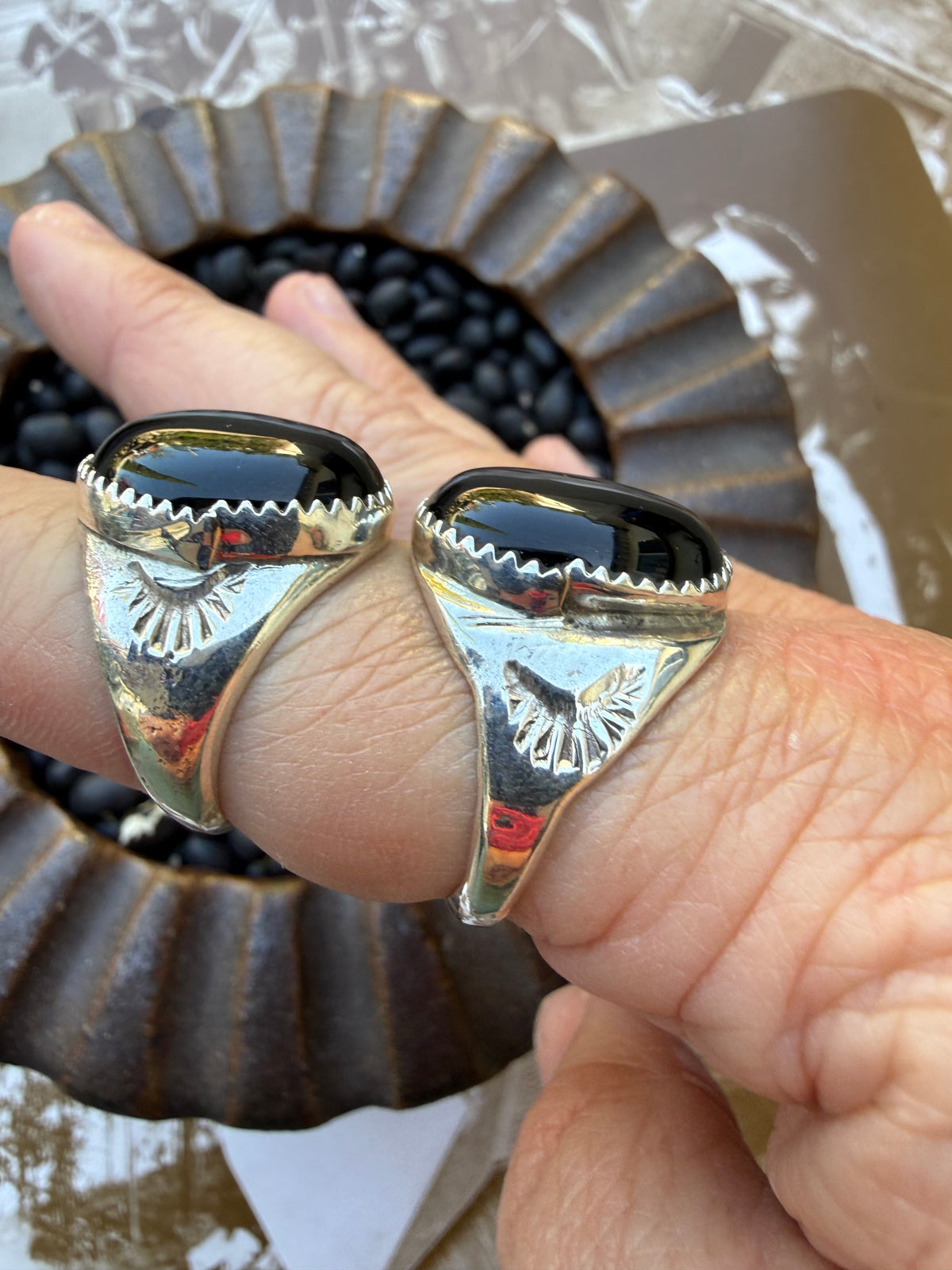 Black Onyx Signet Ring