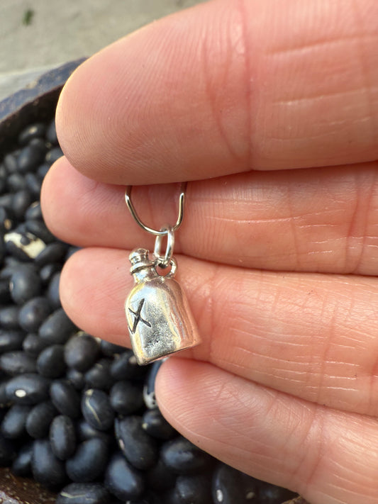 Brown Jug Moonshine Sterling Silver Charm