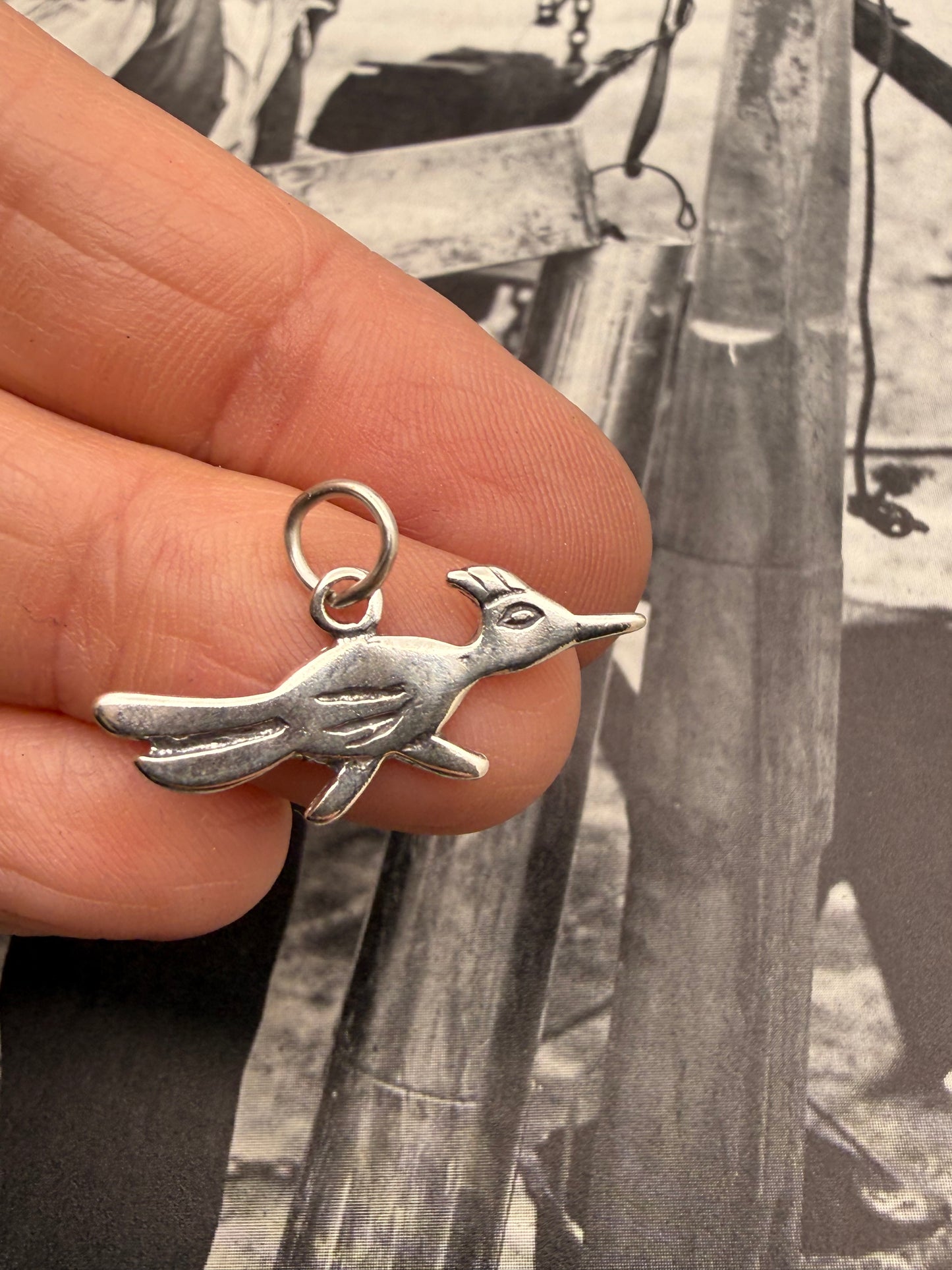 Thunderbird style 3 Sterling Silver Charm