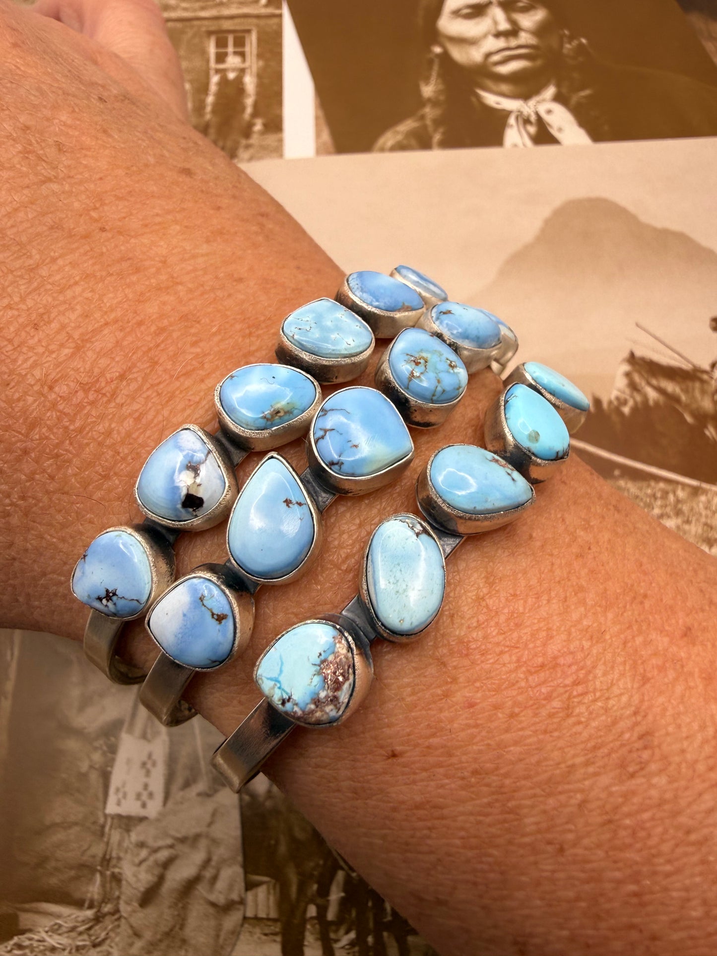 Seven Stone Golden Hills Turquoise Cuff