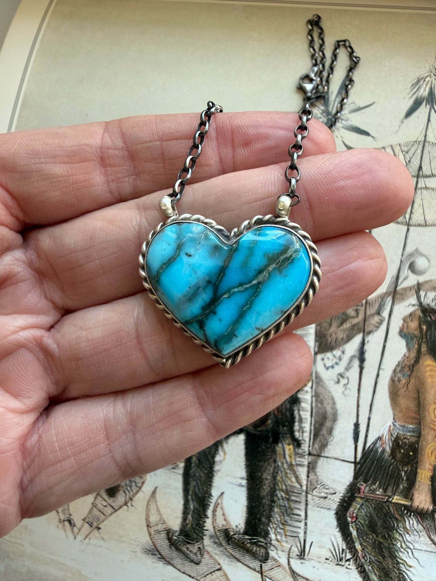Turquoise Heart Necklace