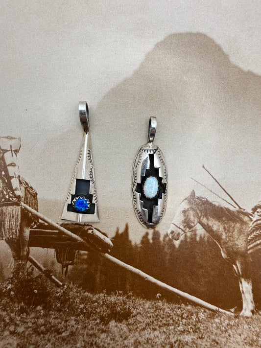 Opal Shadowbox Pendants