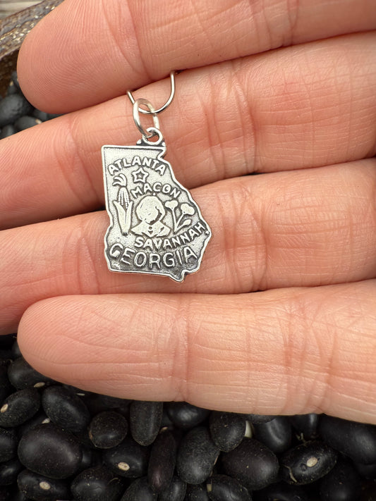Georgia Sterling Silver Charm