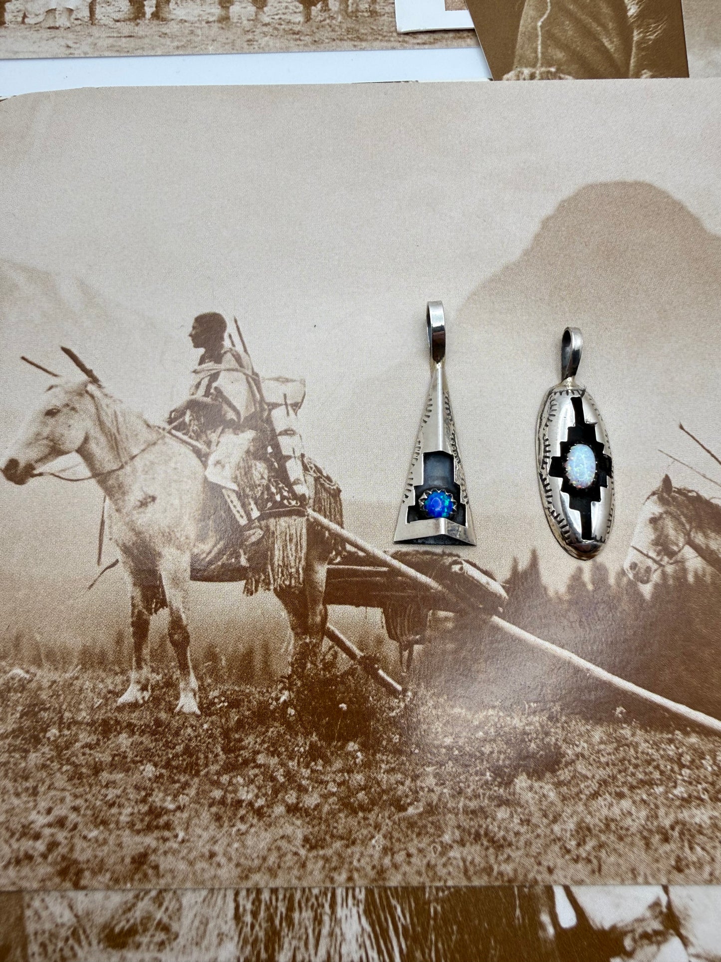 Opal Shadowbox Pendants