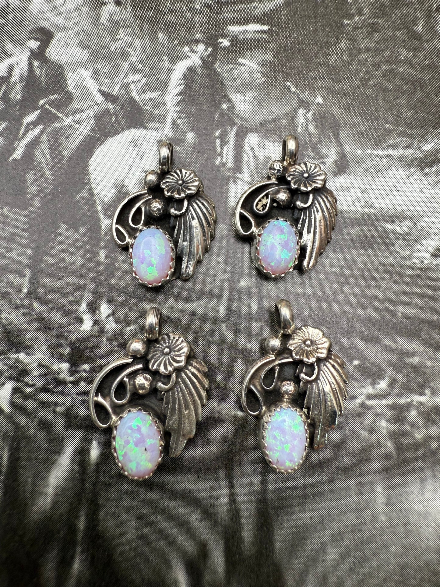 Native American Charm with Leaf motif