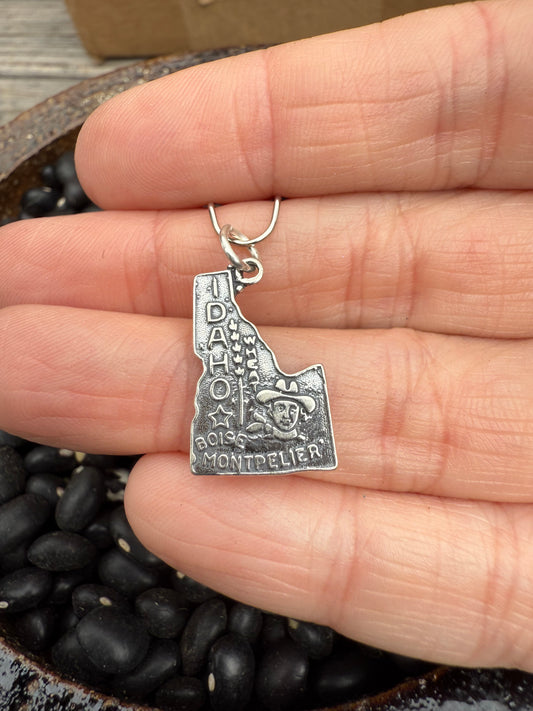 Idaho Sterling Silver Charm